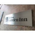 Hotel Room Office Building Wall Etched Cast Engraved Directional Warning Safety Metal Steel Aluminum Satin Brushed Plaques